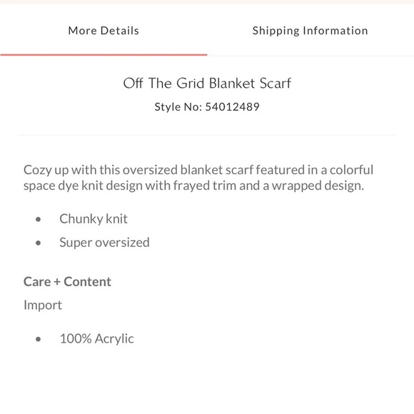 Free People Off The Grid Blanket Scarf - Picture 2 of 6